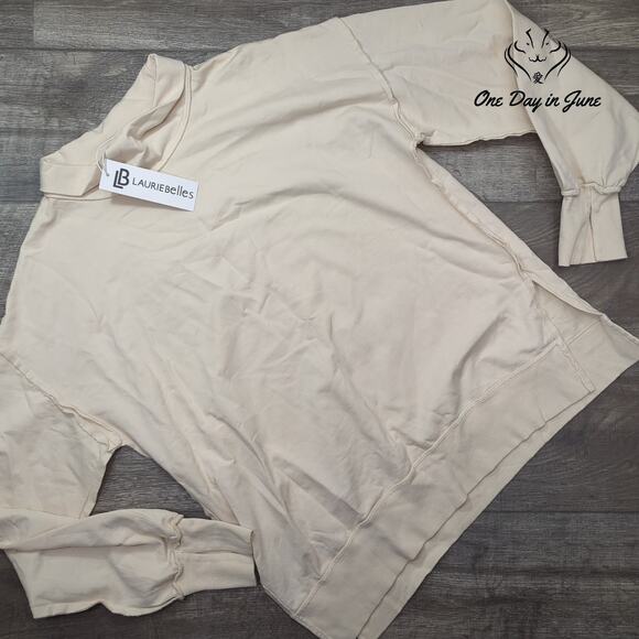 Chelsea DeBoer Mock Turtle Neck Long Sleeve Sweatshirt Size XS/S - Picture 1 of 5